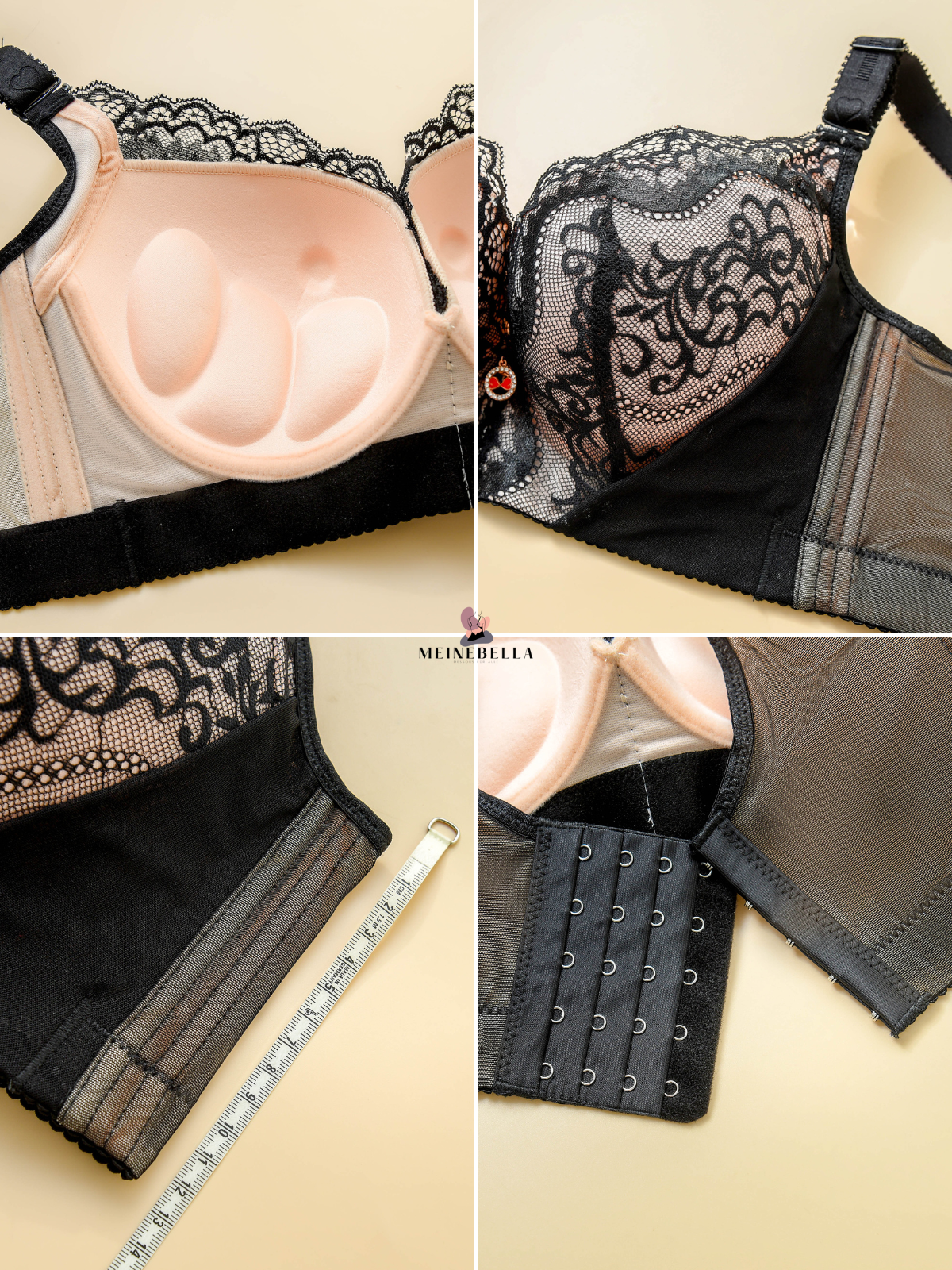 Meinebella™ Push-Up BH med Spets