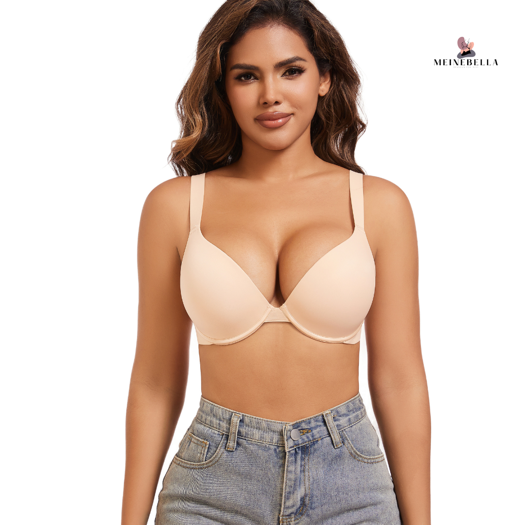 Meinebella™ Super Push-Up BH med djup urringning