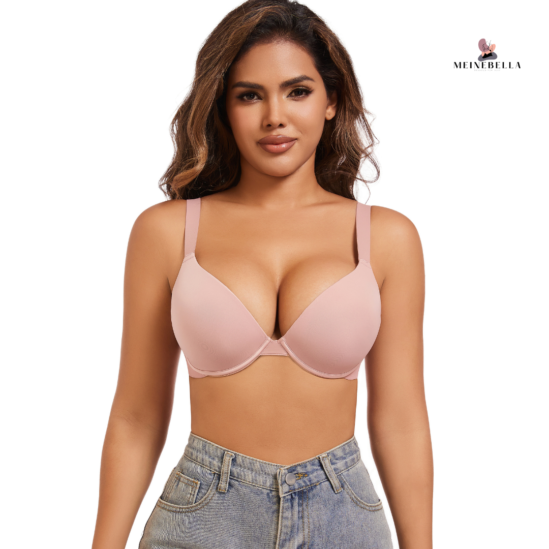 Meinebella™ Super Push-Up BH med djup urringning