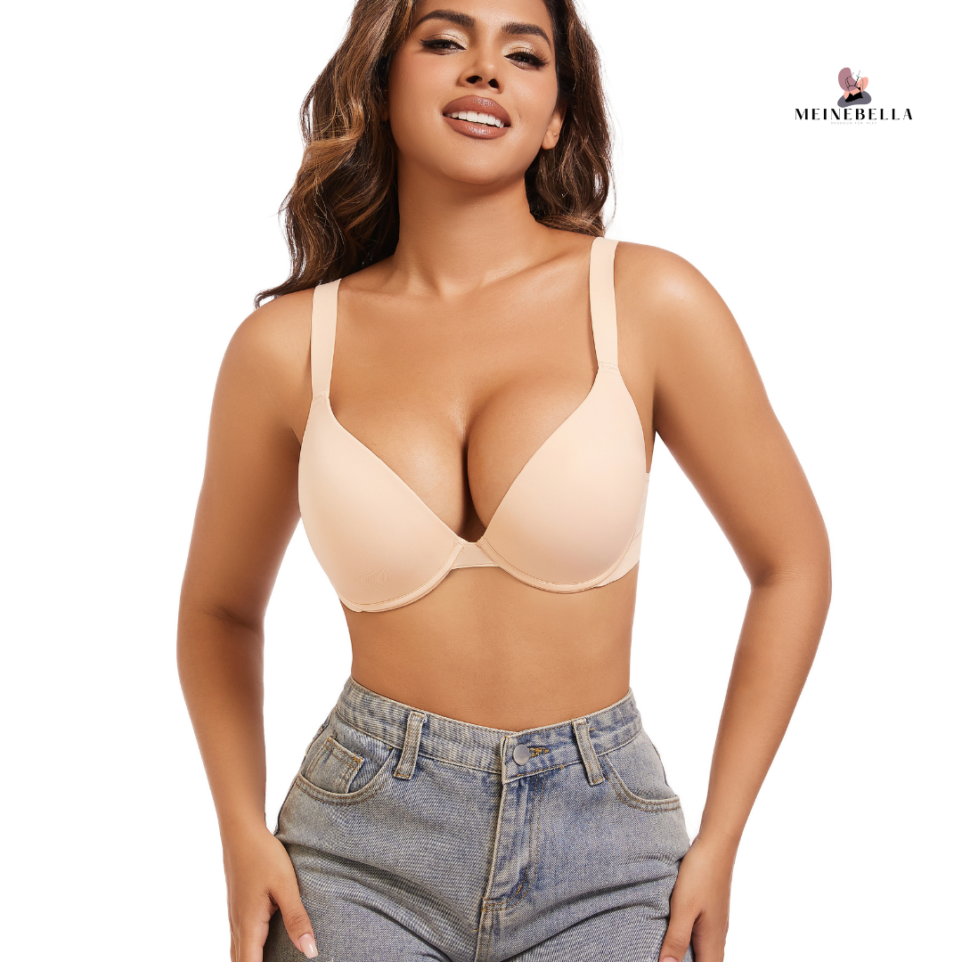 Meinebella™ Super Push-Up BH med djup urringning