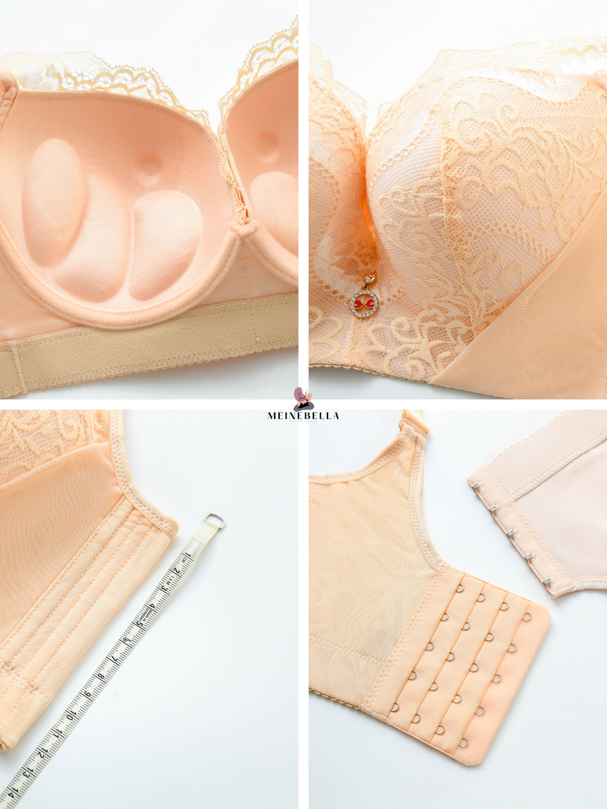 Meinebella™ Push-Up-BH med Spets i Extra Färger