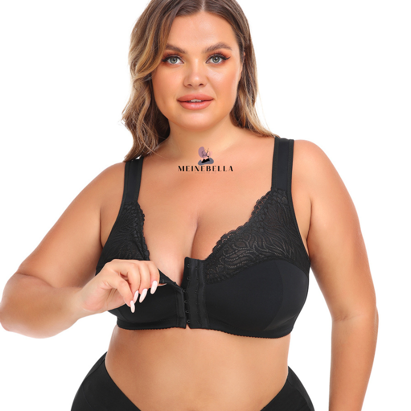 Meinebella™ BH med framknäppning och spets utan bygel